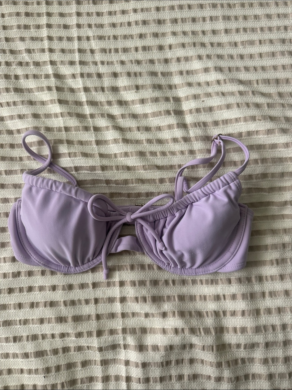 Xhilaration Lavender Underwire Tie-Front Bikini Top